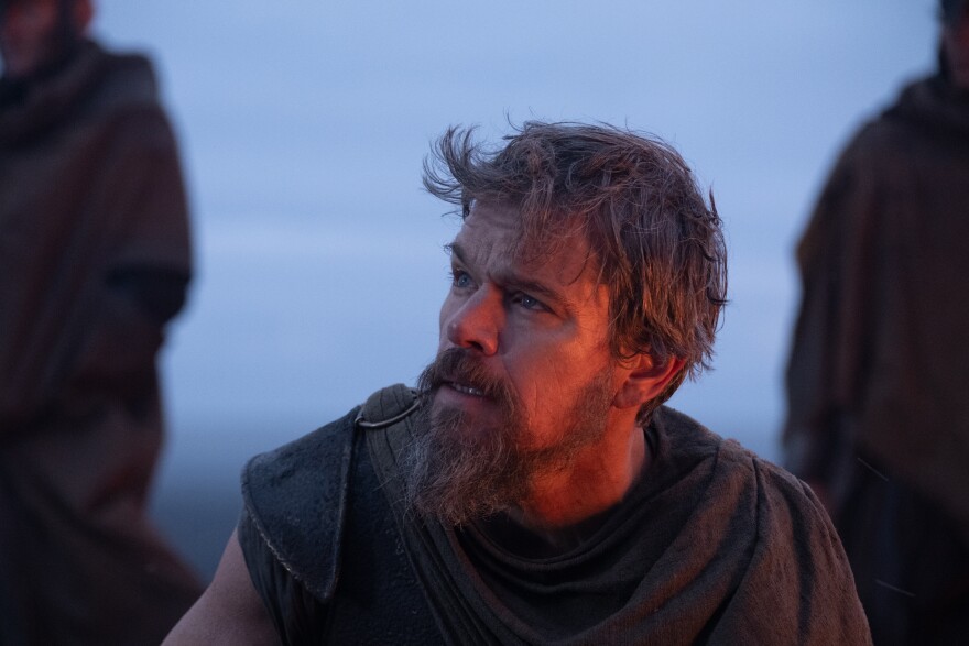 Matt Damon is Odysseus in THE ODYSSEY, written, produced, and directed by Christopher Nolan.