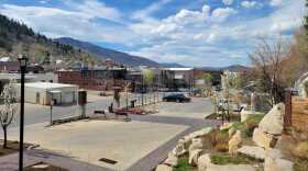 A view of the Bob Wells Plaza and parking lot on Swede Alley.