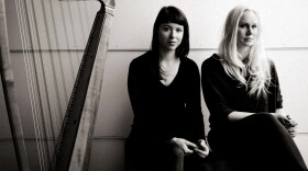 Baroque harpist Giovanna Pessi (left) and singer Susanna Wallumrød mix songs by Henry Purcell, Nick Drake and Leonard Cohen.