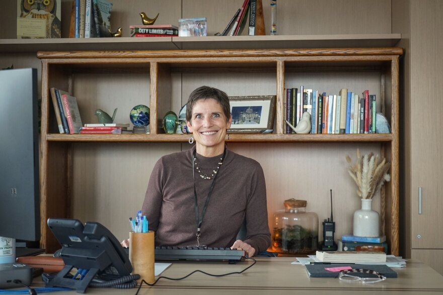 Provo Mayor Marsha Judkins at her desk. She began her tenure as mayor of Provo on Jan. 5, 2026.