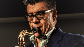 Jeff Rupert playing saxophone
