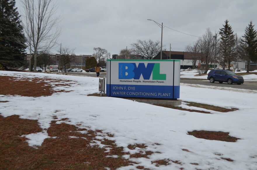 The Lansing Board of Water and Light's John F. Dye Water Conditioning Plant in downtown Lansing. The utility draws all of its water using wells, which mostly pump water from the Saginaw Aquifer.