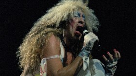 Dee Snider of Twisted Sister is seen performing at Radio City Music Hall in New York in 1986. (Corey Struller/AP)
