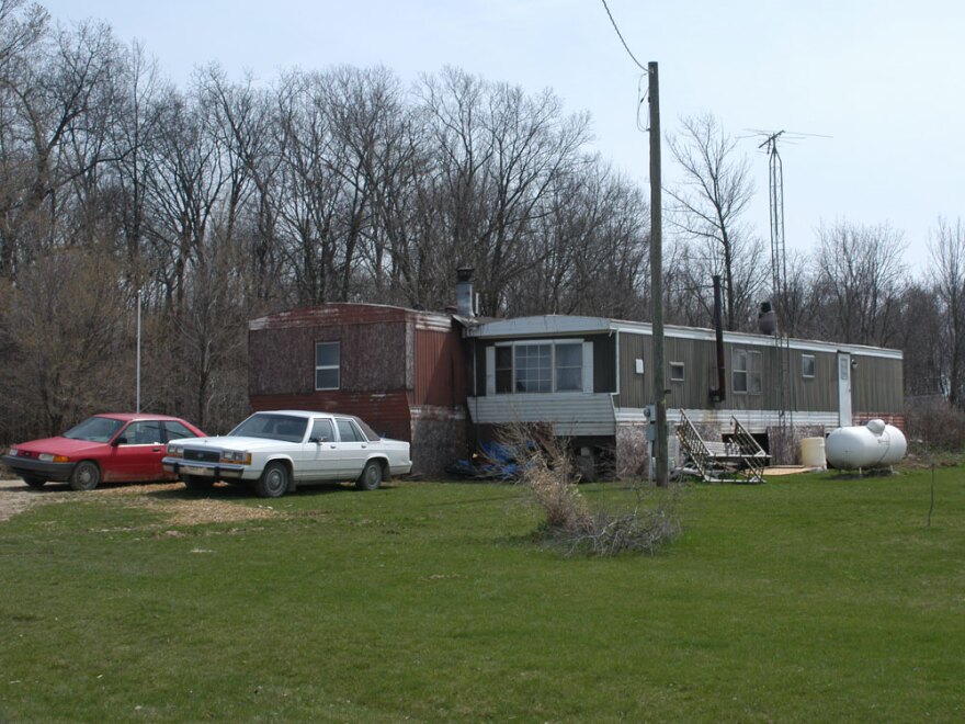 David Stone Sr. and his wife, Tina, members of the Christian militia Hutaree, lived in these trailers in Clayton, Michigan.