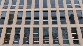 multifloor office building with words US Department of Education on facade 