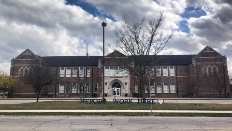 Hawthorne Elementary, seen in 2022, its final year as an elementary school. As part of a building consolidation because of declining enrollment, Elkhart Community Schools is also now closing the building, opened in 1929, as a pre-kindergarten site and sending its students to Roosevelt Elementary. On Wednesday Hawthorne will host an Open House from 4:30 to 6 p.m. for former students and staff.