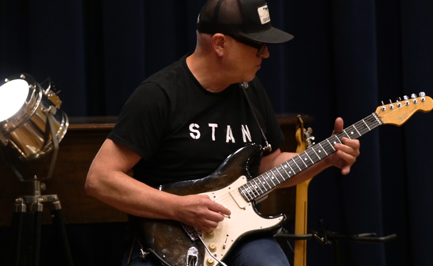 King of the Demons performing live in WNIJ's Studio A