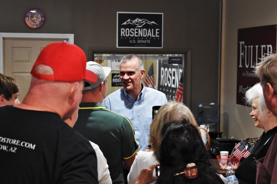 Republican US Senate Candidate Matt Rosendale campaigned in Kalispell Saturday 