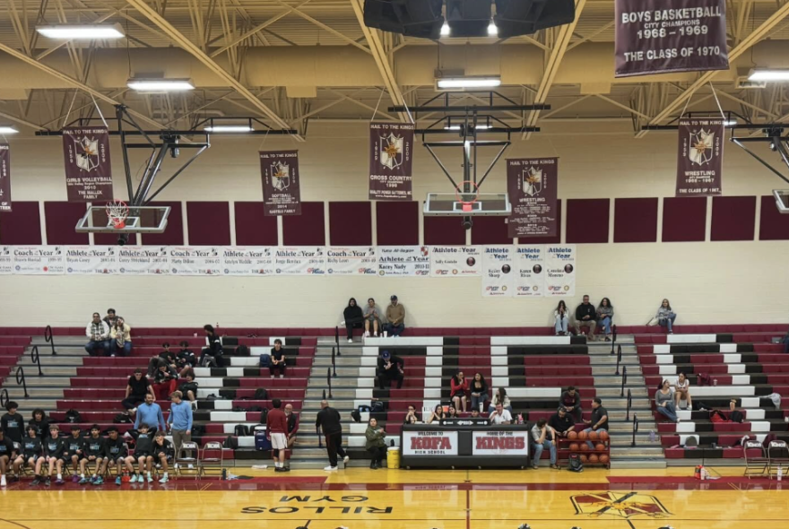 An interior shot of Kofa High School's Rillos Gym.