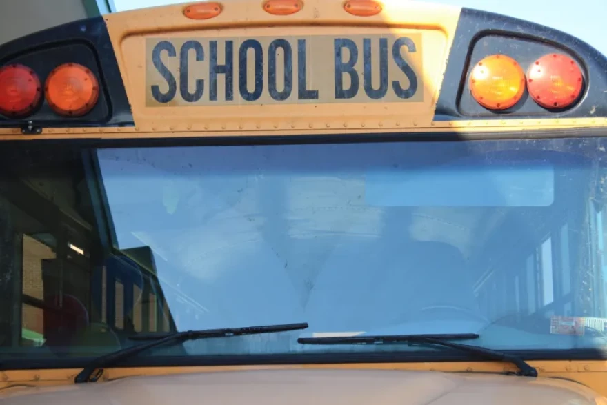 Pictured is a Duval County Public Schools school bus.