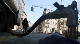 Marion Dantzler of South Carolina Heating Fuel delivers heating oil to a building in Harlem January 12, 2010 in New York City. Crude oil prices leapt to a 15-month high in the past week as a prolonged cold spell drove demand for heating oil. (Photo by Mario Tama/Getty Images)
