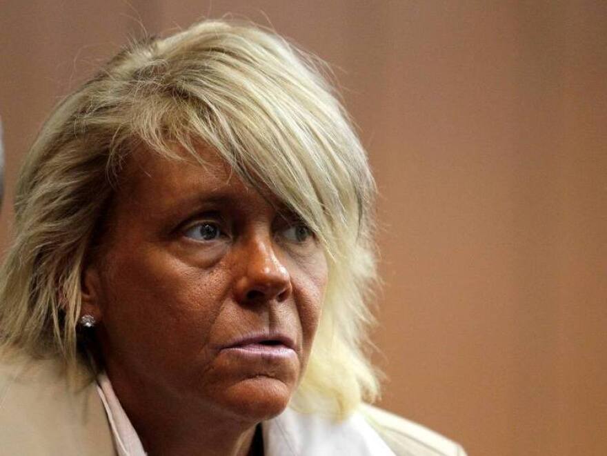 Patricia Krentcil on May 2 at a court hearing about a charge that she endangered her daughter by taking her into a tanning salon. Krentcil pleaded innocent.