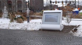 photo of Lake Erie public art exhibit in Public Square