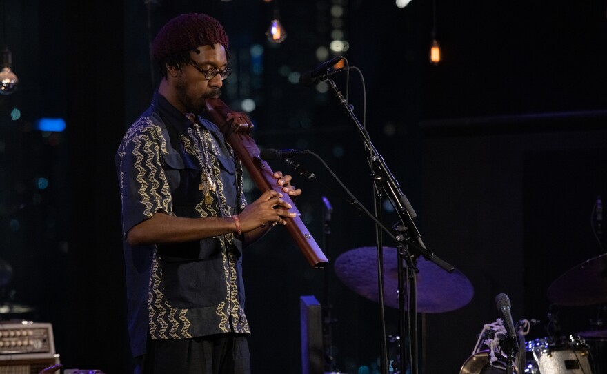 Joe Lovano and Shabaka perform at the Dizzy's Club Late Night Session on Thursday, January 11, 2024. New York. Jazz at Lincoln Center. Photo: Jasmine Tomic/Jazz at Lincoln Center.