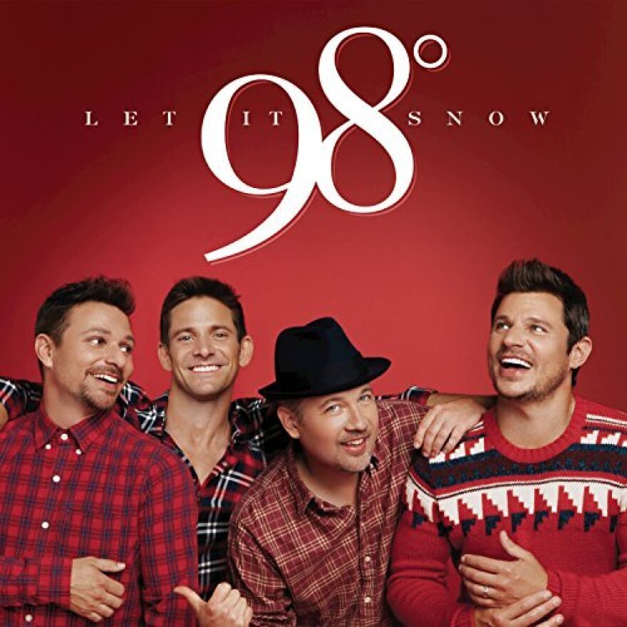 98 degrees Let It Snow cd with signed cd booklet Nick + Drew Lachey  AUTOGRAPHED