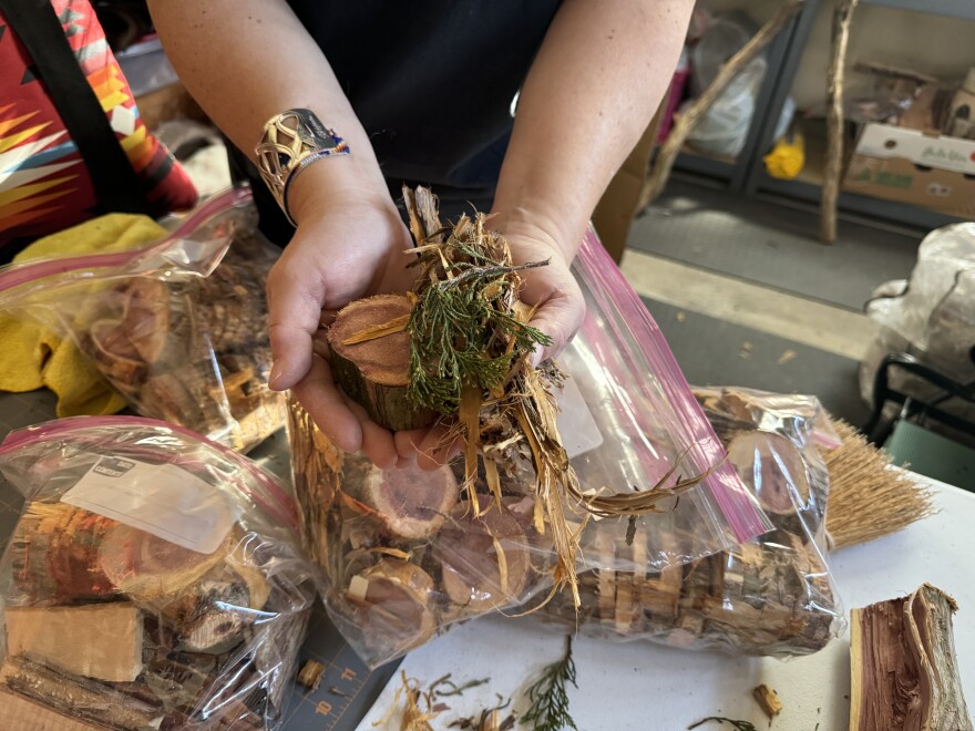 The medicine table will also include instructions on how the cedar can be used. But Van Hoose said people can also perform their ceremony with it in their own way.