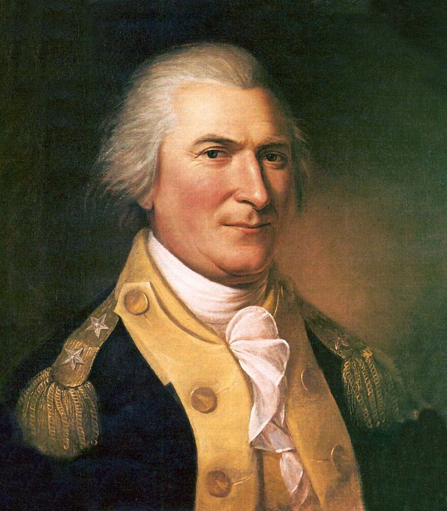 A portrait of Arthur St. Clair painted by artist Charles Willson Peale.