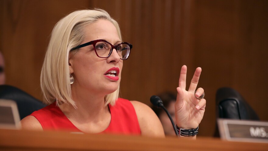 Sinema won her Senate seat in part thanks to split-ticket voters who cast ballots for her and Republican Gov. Doug Ducey.