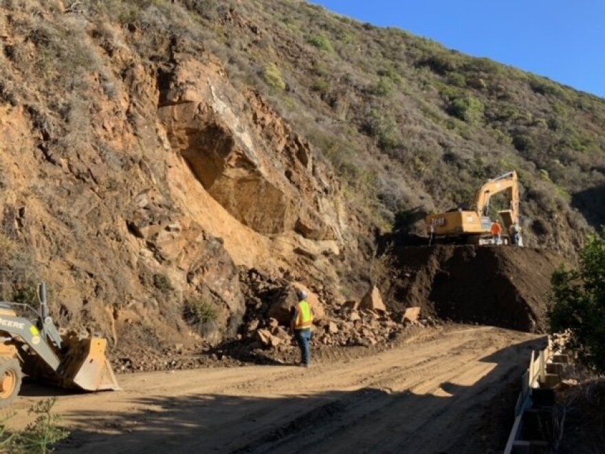 Caltrans crews don't expect to reopen Highway 1 before November 3.