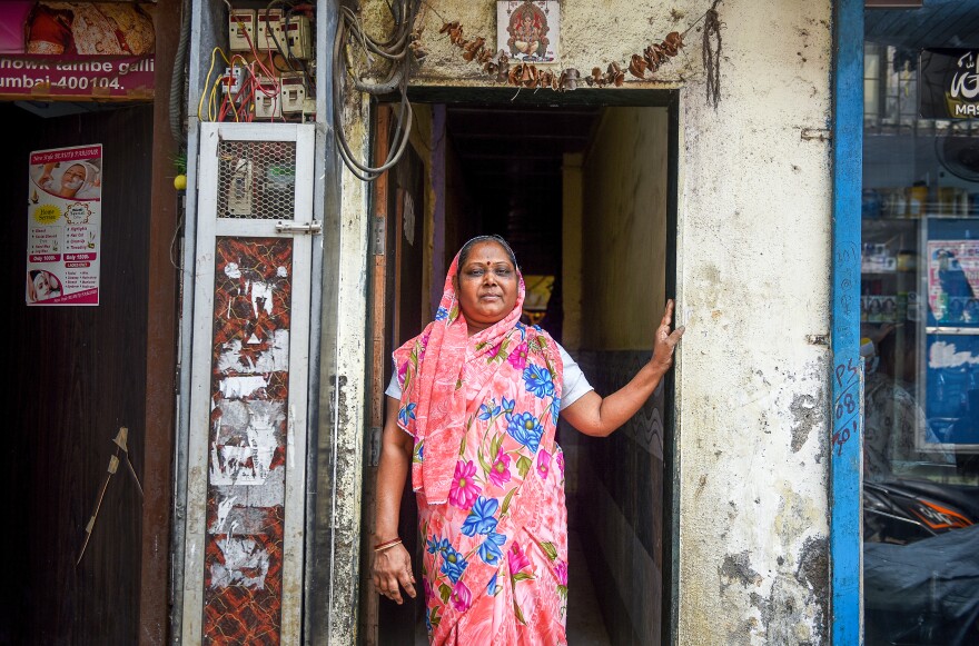 Sangeeta Ashok Devde, a domestic worker, is separated from her husband and supports their son on her own. She works a patchwork of jobs, cleaning and cooking for several employers. One of them recently replaced her with a younger man, who doesn't have to juggle unpaid work at home as she does.