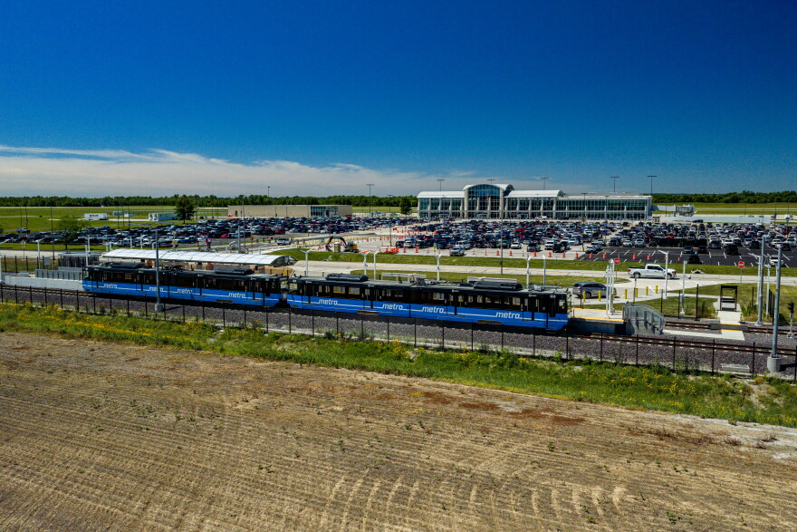 Crews finished construction at MetroLink's platform at MidAmerica airport over the summer. MetroLink and St. Clair County Transit District officials continue to test the new track, and they say it will be a few months before it's open to riders.