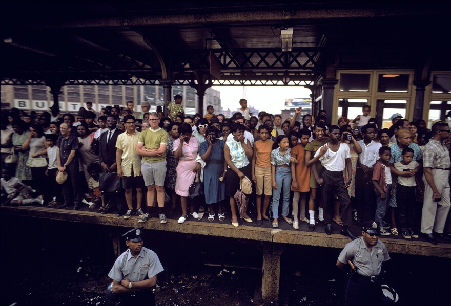 Robert Kennedy's funeral train ran through Philadelphia in 1968.