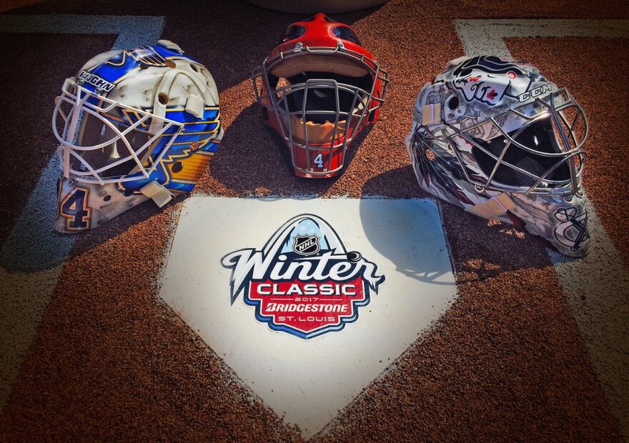 Goalie masks and homeplate