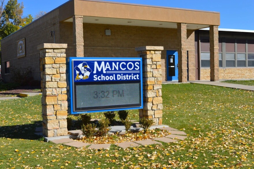 The Mancos School District campus in Mancos, Colorado. District officials are preparing for late-summer heat as students return to school and outdoor athletic practices begin.