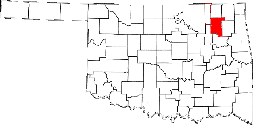 Rogers County is red