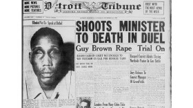 The Detroit tribune, November 23, 1946: a notice that Isaac Woodard would be speaking at an NAACP event.