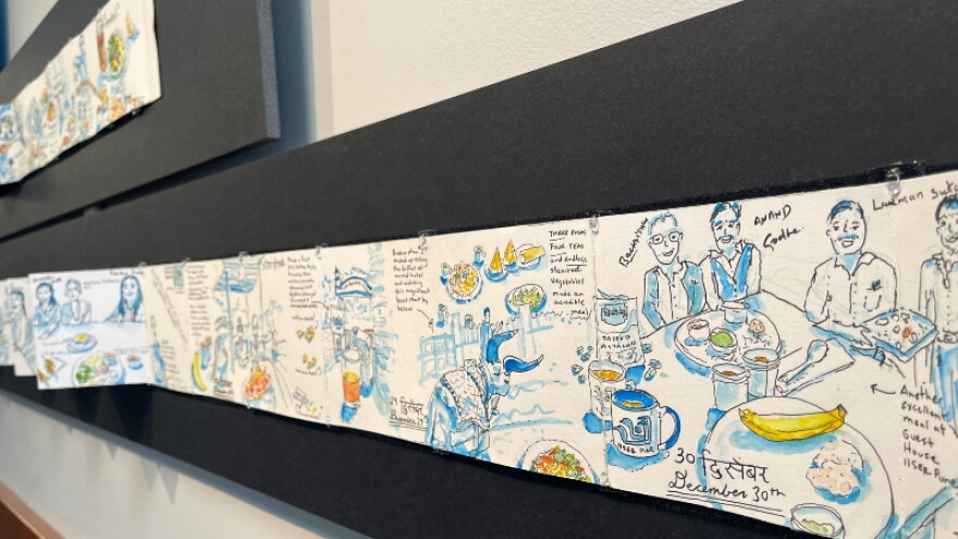 Kristin Pennock's Sketchdiet: A Year of Drawing Everything I Ate wins ArtPrize 2026 public vote Grand Prize