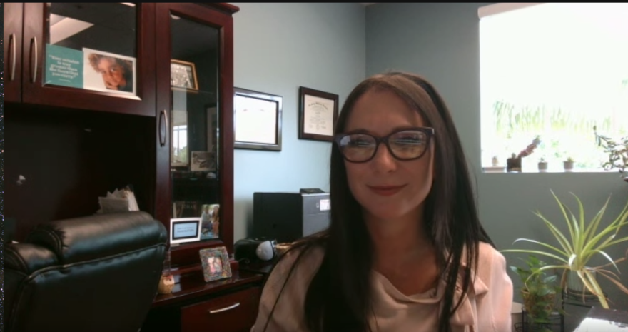 Laura Kallus in her office.