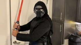 Photo: Dad as Kylo Ren.