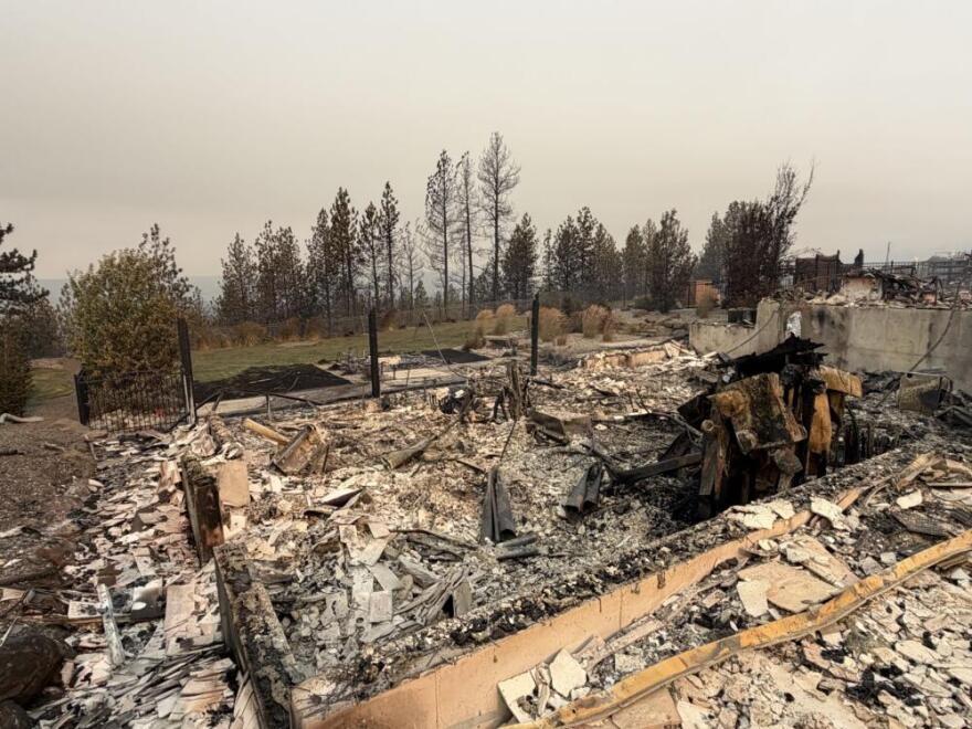 The aftermath of Ryan Herzog and Annie Voy's home in Spokane, Washington. (Courtesy of Ryan Herzog)