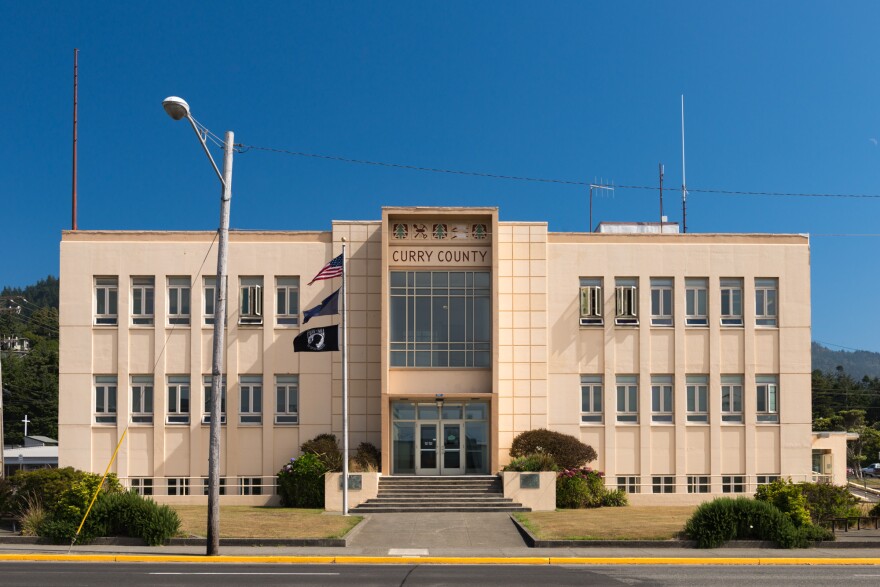 The Curry County Courthouse in Gold Beach.