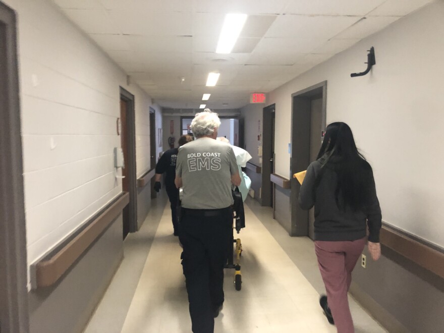 The last resident of Narraguagus Bay Health Care facility is moved out.