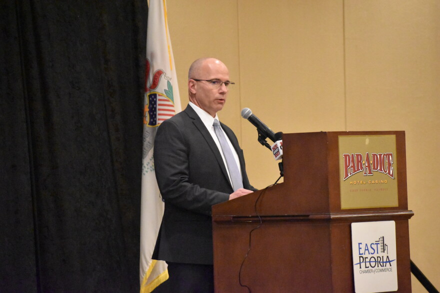 East Peoria Mayor John Kahl gives his first State of the City address, 3/6/20.