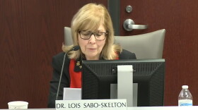 Sabo-Skelton made the announcement about her resignation at the school board meeting Tuesday night.