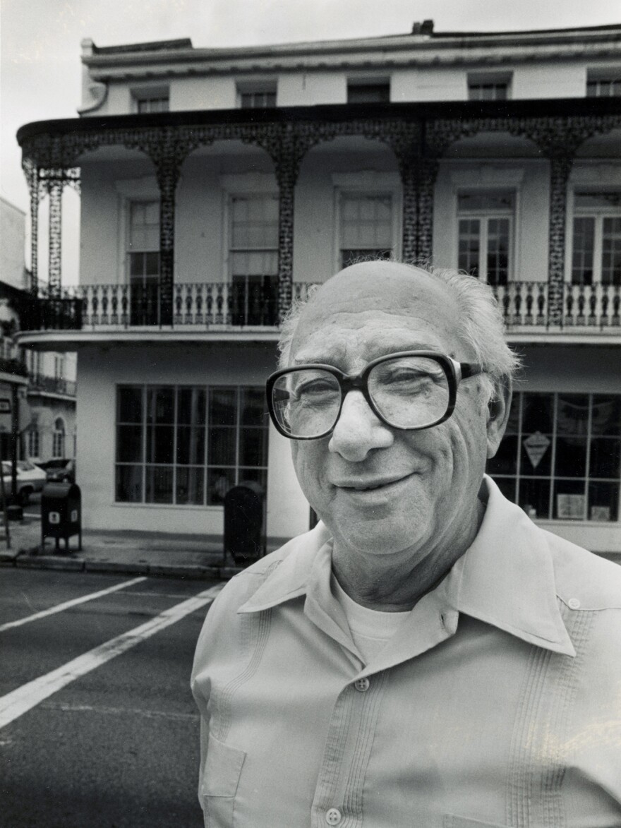 Cosimo Matassa outside the J&M Studio building, years after the landmark recordings there.