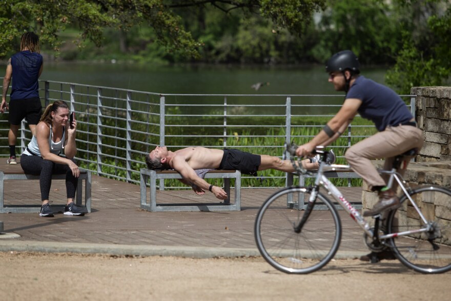 The Trail Foundation is closing outdoor gym equipment around Lady Bird Lake.