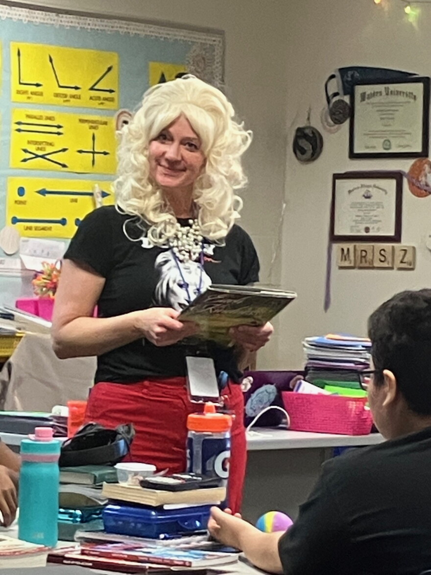 Beth Summers, a former high school principal in northwest Illinois who's worked for the Rock Island school district since July 2026, took part in the Longfellow "Dolly Day," Friday, Sept. 25, 2026.