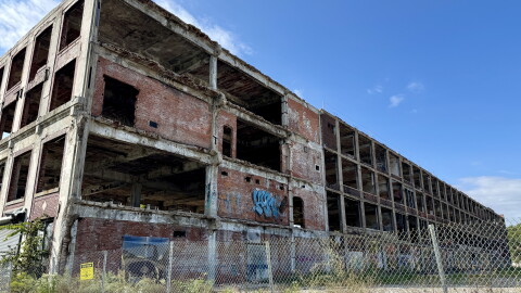 Ruins from Detroit's famous Packard Plant in September, 2026