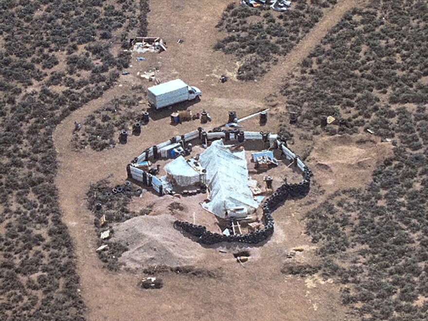 A rural New Mexico compound that was searched for a missing child. Officials announced they found the body of a young boy at the compound on Monday, but have not determined his identity.