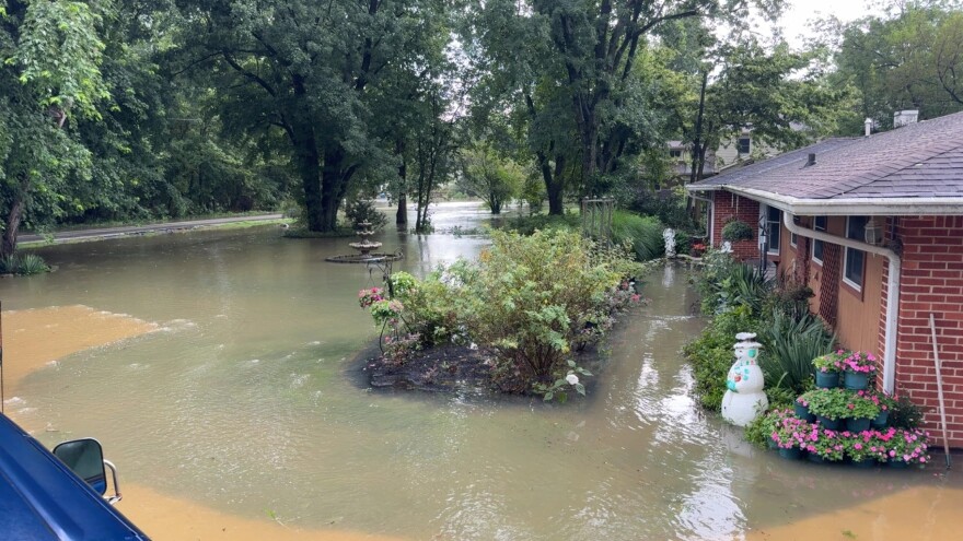 Flooding at 122nd St. and River Rd., August 15, 2026.