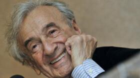 Elie Wiesel, Holocaust survivor and Nobel Peace Prize-winning author, at a news conference in Budapest, Hungary, in 2009.