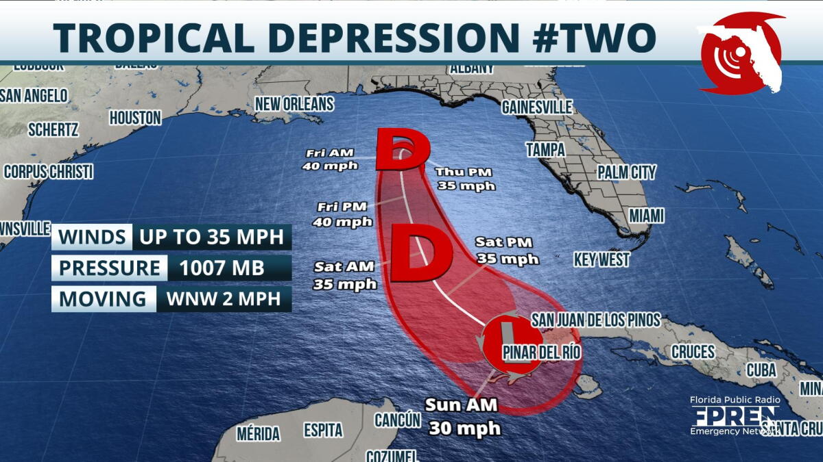 Tropical Depression Two forms Thursday; set to bring heavy rain and flood threat to South Florida - Vimarsana News