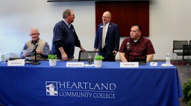 Keith greets candidates