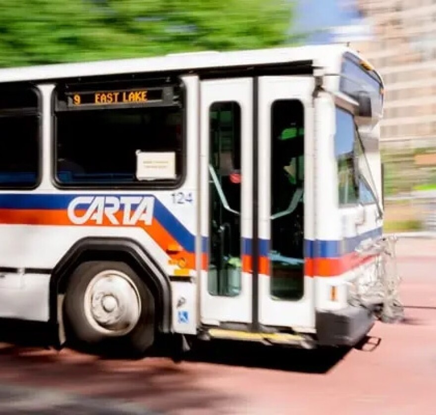 A CARTA bus in Chattanooga.