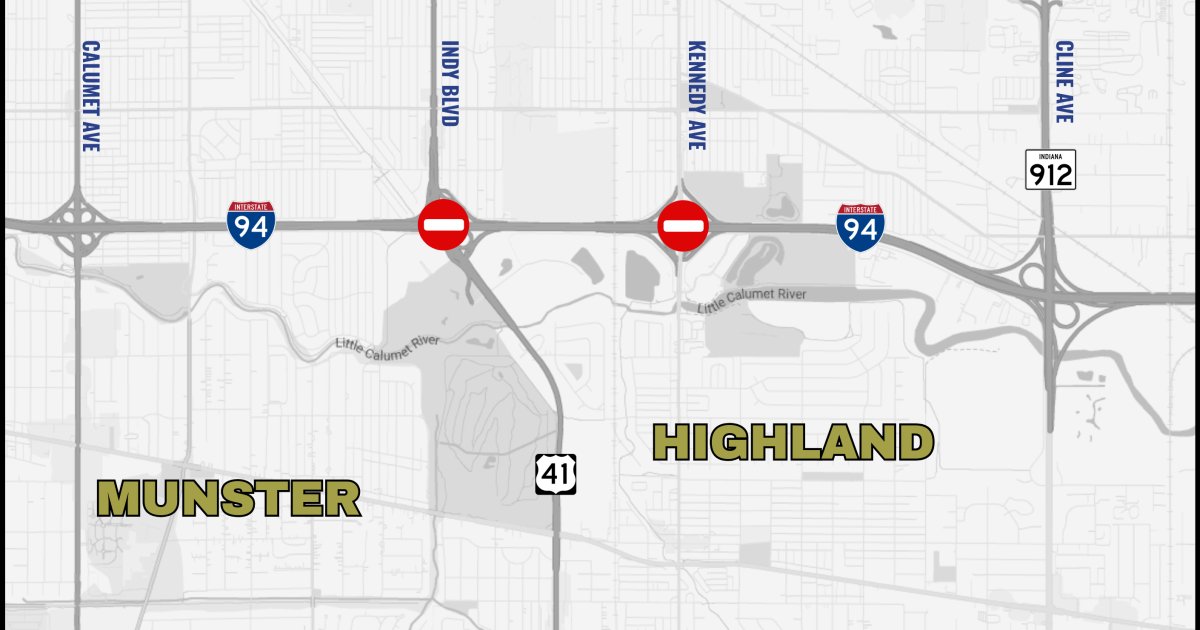 Kennedy Ave and Indianapolis Blvd interchanges to have short-term closures