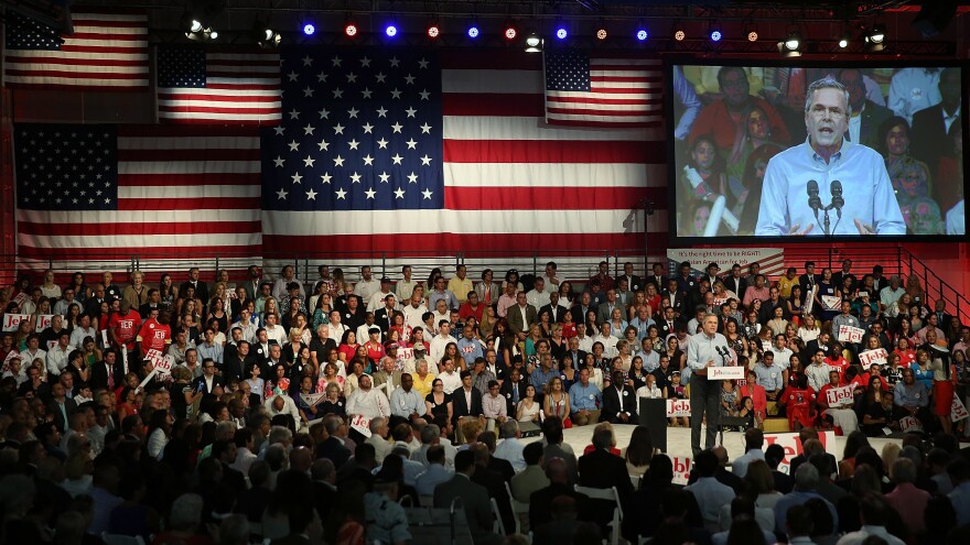 Former Florida Gov. Jeb Bush announced his candidacy at Miami-Dade College in Florida.